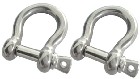 MAGICLULU 2piezas Grilletes De Acero Inoxidable De Conectores Resistentes Para Cadenas y Anclas Antióxido y Alta Durabilidad Para Aplicaciones Marinas Industriales