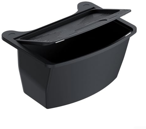 Honseadek Boîte de rangement arrière pour modèle Y de 2021 à 2024 - Poubelle de voiture compatible avec le modèle Y - Matériau intérieur en TPE - 27,5 x 20 x 15,5 cm - Noir