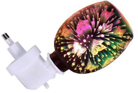 TOPPERFUN Lámpara Aromática Decorativa Efecto Luz LED Quemador Eléctrico sin Humo para Cera y Aceites Esenciales para Salón Dormitorio y Oficina Regalo Original para Festividades