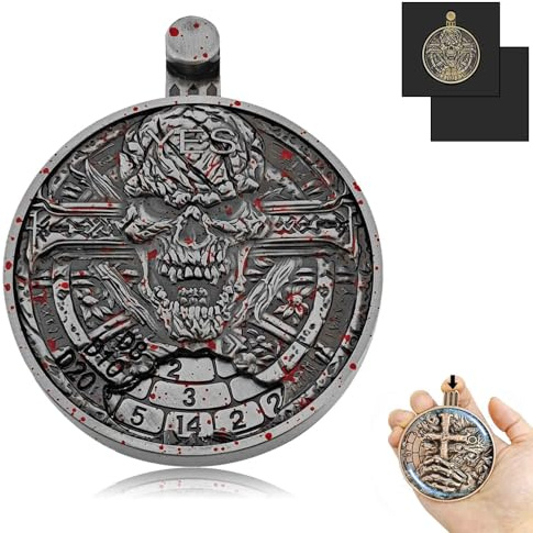 Roulette-Würfel-Spinner 3.0, Gehäuse aus Zinklegierung, Metallwürfel für DND, Druckmechanismus zum Rollen und Präzises Ablesen, Inklusive Geschenkbox, Rollenspiel Fans (Blutrot)