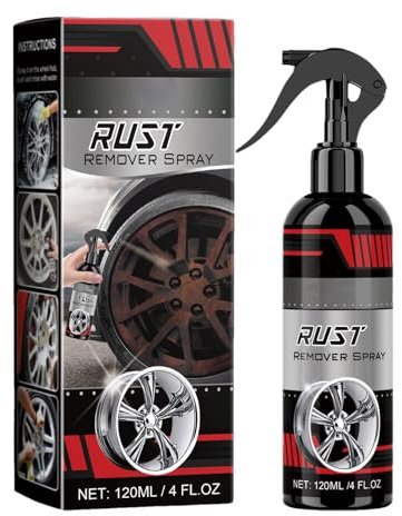 DAWCBVJQ Sgrassatore Ruggine per Metalli | 120ml Detergente Potente per Pulizie Intensive E Dettaglio - Pulitore Cerchioni Rimozione Ferro - per Bagno Cucina Auto Esterno Vasca Doccia Piastrelle