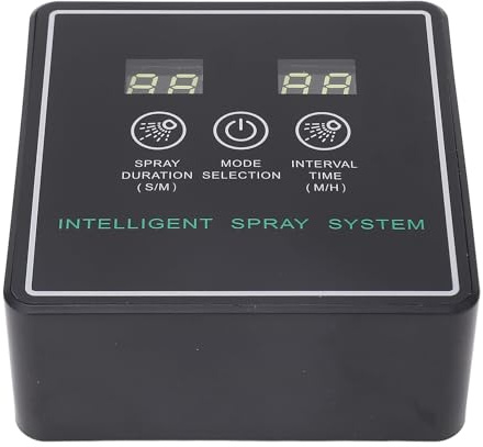 MAJONMMERD Reptile Fogger, Smart Spray System with 360 Degree Adjustable Nozzles and Automatic Timing for Terrarium and Rainforest Tank
