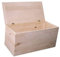 Cassapanca baule legno di pino giardino esterno cm 73x35x33 h