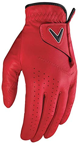 Callaway Herren Opti Colour Golfhandschuh (Version 2019), Klein, Kardinal
