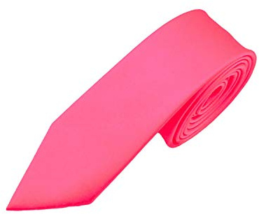 Lizzy Men's Necktie | Satin Skinny Tie Slim Neckties For Men Solid Colour Formal, Party, Wedding Neck Tie Unisex Classic Design