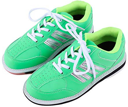 Womens Bowling Shoes, Ladies Bowl Sneakers Non-Slip Indoor Bowling Shoe,Green,39