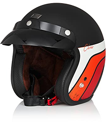 ORIGINE Open Face Motorcycle Jet Helmet ECE 22-06 Approved Scooter Helmet With Sun Visor