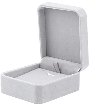 Hileyu Small Necklace Box Gift Velvet for Jewellery Packaging Bulk Christmas Boxes