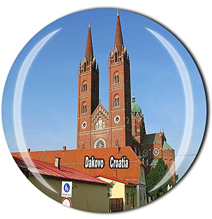 Dakovo Kroatien Kühlschrankmagnet Kristall Touristen Souvenir Geschenkkollektion Kühlschrank Magnet Aufkleber
