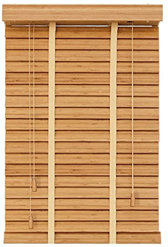 Natur Holzrollos Jalousine Bambusrollo,Holz Jalousie Jalousette Echtholz,50mm-Lamellenvorhänge,Verdunkelungsrollos,Sichtschutz,für Zuhause Büro Küche,Anpassbare Größe/Farbe (W150xH150cm(59x59in))