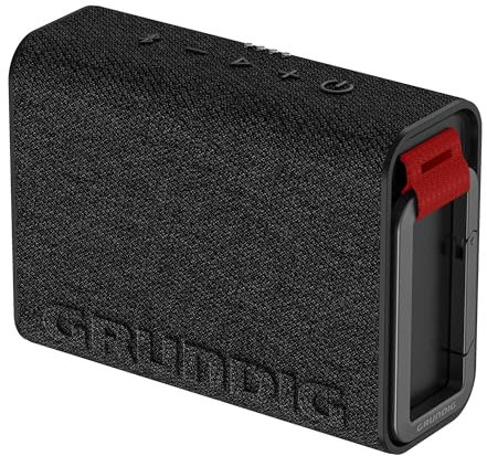 Grundig GBT Jam 2 Schwarz Bluetooth Lautsprecher, 4.3 W RMS, Bluetooth 5.3, bis zu 30, Reichweite, bis zu 30 Std. Akkulaufz., Powerbank- & Freisprechfunktion, staub- und wassergeschützt IP67, Schwarz
