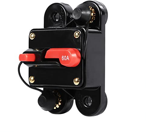 12–24 V Schutzschalter-Reset-Sicherungshalter, Auto-Boot-Sicherungshalter, wasserdicht, neu for Schutzschalter-Reset-Sicherungshalter 50 A, 60 A, 80 A, 100 A, 50 Ampere, 50 Ampere, Inline(Size:60A)