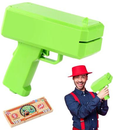 Kixolazr Money Spray Machine, Money Spray Shooter, Handheld Bill Spray, Make It Rain Toy Shooter, Battery Not Included for Game Movies