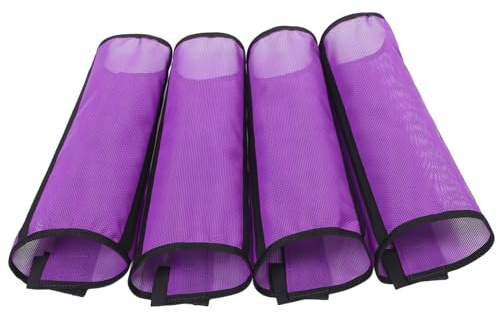 POPETPOP Atmungsaktive Pferdefliegenstiefel Aus Netzgewebe Mit Stützstangen Langlebige Pferde Netzgamaschen Zum Schutz Bei Hitze Multifunktionale Beinschoner Für Pferde