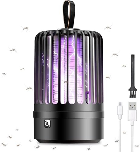 Mückenvernichter-Lampe, Insektenvernichter, Insektenvernichter, Fliegenschutz, elektrisch mit Nachtlicht, leistungsstarke Mückenschutz-Schädlingsbekämpfungsfallen für drinnen und draußen