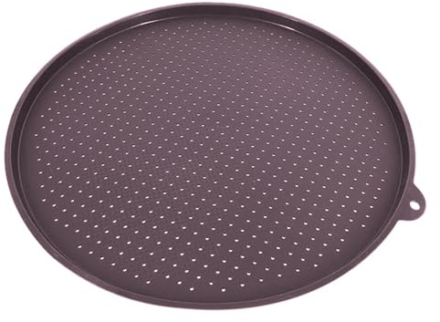 Vassoio per pizza ventilato – teglie per pizza ad alta temperatura, fodere flessibili in silicone | per pizza perforato da 13,58 pollici antiaderente per pizza al forno