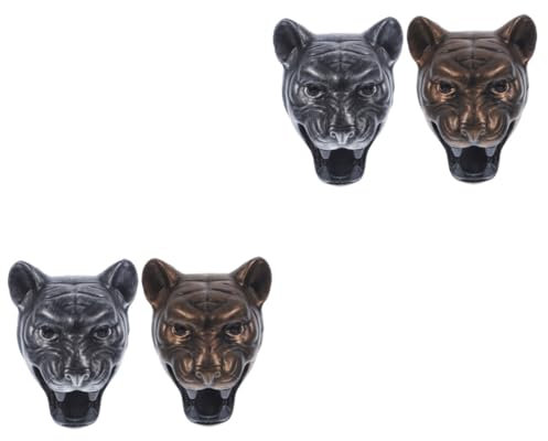 ABOOFAN 2sets Magnetic Beer Bottle Opener Tiger Shape Wall Mountable Ideal for Present Bar Kitchen Garage Barn 2pcs*2
