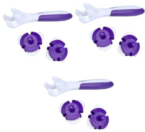 Hoement 9pcs Rolling Pin for Cake Fondant Wheel for Easy Rolling Baking Accessory for Home Bakery
