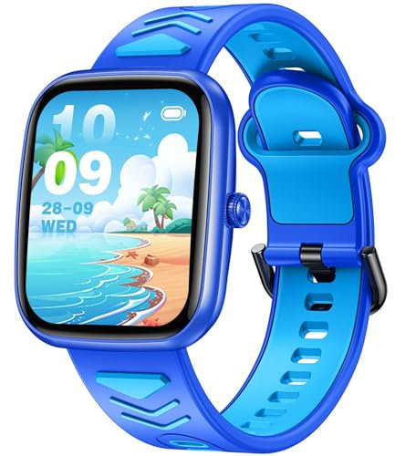 Reloj Inteligente Niño Niña Smartwatch: 1.75‘’ Pulsera Actividad Niños Kid Smart Watch con Llamadas Whatsapp Deportivo Juegos IP67 Impermeable Reloj Digital Infantil Monitor Sueño para Android iPhone