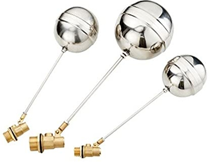 XIAOGYYE Qiufa 1/2 3/4 1 Messing-Schwimmerventil, Schwimmendes Kugelventil Für Kalt- Und Warmwassertanks, Durchflussregelung Für Zisternen/Ausdehnungsgefäße, Schwimmendes Kugelventil/1/2Inch