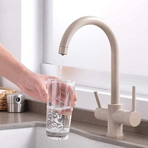 Filtre De Robinet Robinet De Cuisine Eau Potable Robinet Monté Sur Pont Chromé 360 Rotation Filtre À Eau Pure Robinet D'évier De Cuisine