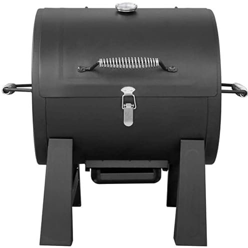 Barbecue da Esterno, Grande, Rotondo, in Acciaio, a carbonella, per godersi Il romanticismo Unico della Cucina all'aperto, Barbecue, Picnic, Campeggio, ECC. 556 442,9 530,2 mm