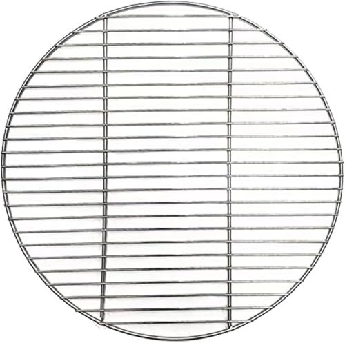 Ataoyus Grille Ronde en Acier Inoxydable Ronde, Grille Ronde en Acier Inoxydable, Grille de Cuisson Ronde pour Camping, Jardin, Pique-Nique, 43 cm/48 cm/53 cm de diamètre
