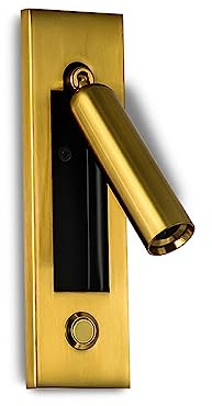 Sconce a Parete per la Testata a Led, Lampada da Lettura da Camera da Letto a Scomparsa, Lampada da Parete Decorativa per il Lato Letto Dell 'Hotel, Riflettore a Parete, 350 ° Rotabile a 92 ° Pieghev