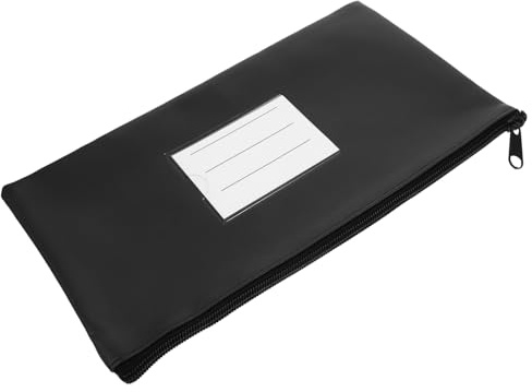 FUNOMOCYA Große Geldtasche aus Pu Leder mit Reißverschluss Aluminiumlegierung Vielseitiger Geldbeutel für Bargeld Karten und Dokumente Robust Leicht Tragbar Geeignet für Reisen und Alltag