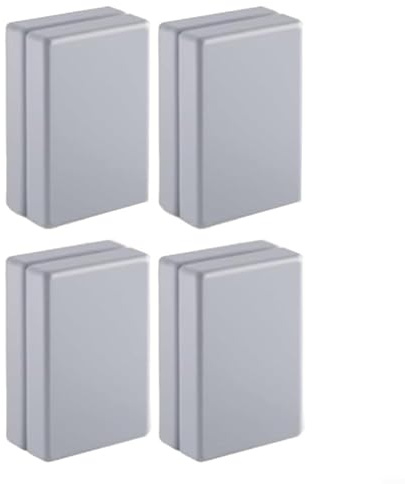 HomeVortex 4 pesi magnetici antivento per tende, tovaglie e bandiere, piccoli blocchi contrappesi, per fissare tessuti interni o esterni (grigio)