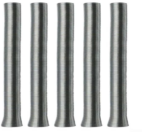 Set di piegatubi a molla, 5 pezzi, per tubi in rame, alluminio e acciaio a parete sottile, strumento di piegatura da 34 cm con 7 misure (da 1/4 a 7/8 (22 mm)