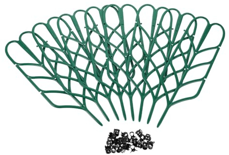 Homoyoyo Soporte para Plantas Trepadoras Plástico Resistente con Clips para Orquídeas y Enrejado Jardín Interior y Exterior para Macetas y Plantas Balcones
