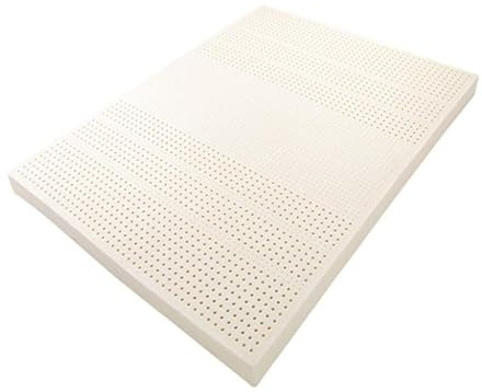 Nic, materasso in lattice 100% schiuma naturale, rinfrescante e traspirante, spessore 6,3 cm, 170 x 190 cm, perfetto per un sonno sano e confortevole.