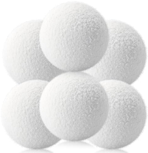EKKONG Bolas Eliminadoras de Escoria, 7.5 cm Absorbente de Grasa Piscina, Esponja Absorbe Aceite Piscinas Reutilizables, Bolas de Escoria para Piscinas, Spas, Bañera de Hidromasaje (6PCS)