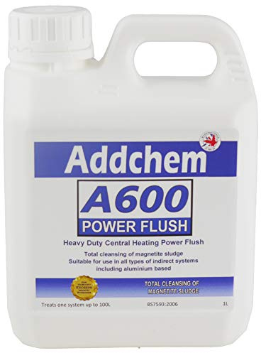 Concentrated Power Flush - Boiler Central Heating System (A600) | 1L, treats systems up to 100L - Heavy Duty Power Flush Suitable for all types of heating systems including aluminium