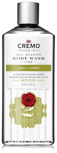 Bagnoschiuma Salvia e Agrumi Cremo, Gel Doccia Uomo per il Corpo, Idratante e Rivitalizzante, 473 ml