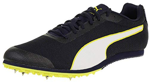 Puma Evospeed Star 6, Herren Leichtathletikschuhe, Schwarz (Peacoat-PUMA Black-Blazing Yellow 04), 42.5 EU (8.5 UK)