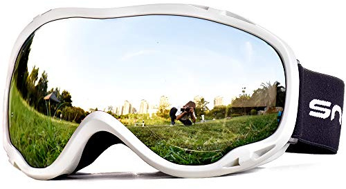 Snowledge Skibrille Damen und Herren Snowboardbrille Doppel-Objektiv OTG UV400 Schutz Anti-Beschlag Winddicht Ski Schutzbrille Helmkompatibel für Skifahren Motorrad Fahrrad Skaten