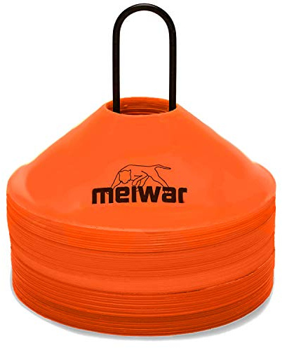 meiwar 50 x markörkoner med hållare och väska orange