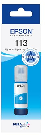 Epson EcoTank 113 Original Tintenflasche, Cyan, Pigmenttinte