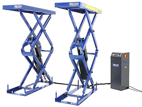 Pro-Lift-Werkzeuge Unterflur Einbau Doppel Scheren-Hebebühne 3000kg 400V Bodeneben Autobühne 3,0t Werkstattbühne