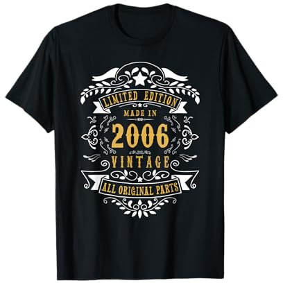 19e anniversaire fabriqué en 2006 pour garçons et filles T-Shirt