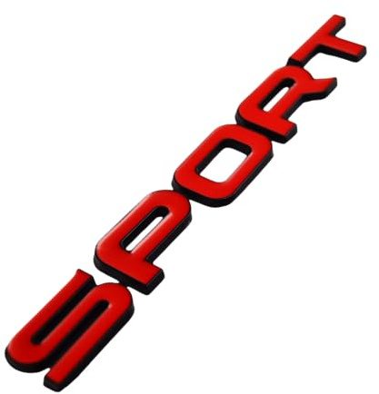 Zorratin Metal Limited Red Sport Lettering Tailgate Boot Lid Emblem Badge for Range Rover and Discovery Sport