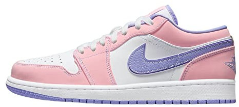 Nike Sneaker Basse da Uomo Air Jordan 1, Aritc Rosa Viola Bianco, 40 EU