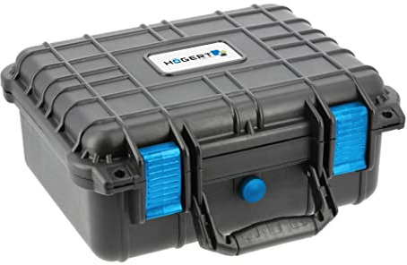 Högert Technik - Hermetisch Werkzeugkoffer - Hermetischer Werkzeugkasten/Werkzeugbox (14,33.9cmX29.5cmX15.2cm) - Stoßfest, spritzwassergeschützt IP55, staubdicht, EPDM-Dichtung, Dekompressionsventi