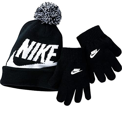 NIKE Cappello E Guanti 9A2695 NERO/BIANCO TU