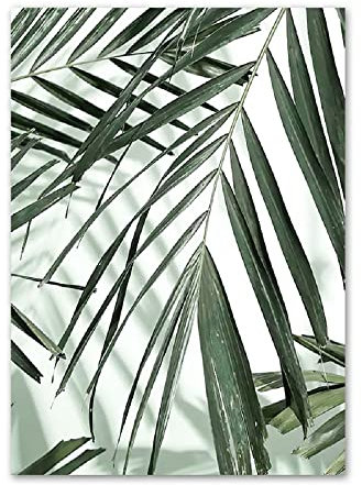ABCWARRT Nordisches Poster Kaktus Grüne Palmenblätter Jasmin Blume Pflanze Bild Home Wohnzimmer Studie Kunst Leinwand Malerei Dekor Kein Rahmen (30 * 40cm Kein Rahmen,2)