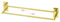 Porte Serviette Salle de Bain, Extensible 40-75 cm, Porte Serviette Murale 304 Acier Inoxydable, Porte-Serviettes Adhesif (Double Bars, Doré)