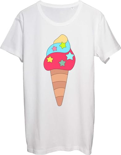 Magic Unicorn Ice Cream T-shirt pour homme Blanc, Blanc., XXL
