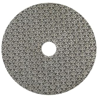 MiJunHD Electroplated Diamond Sanding Paper Sheet Pad,400Grit 4inch 100mm Grinding Sandpaper Pad Hook and Loop Backing for Metal Glass Porcelain Ceramic Hand Polishing & Trimming (1 Piece)